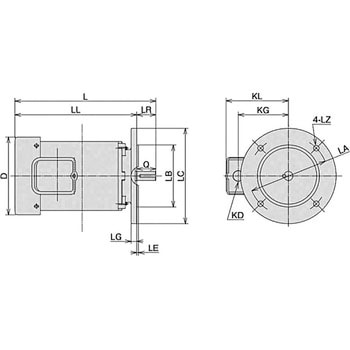 点击查看大图 日立工业系统VTFO-LKK 2P 30KW垂直法兰安装,全封闭风冷室内型,2P,电机 Neo100 Premium